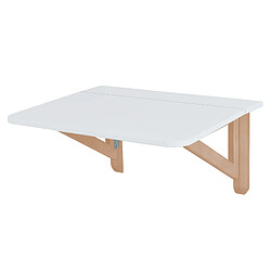 Ragaba, Klapp, table pilante rectangulaire 60 x 70, Blanc, pour 2 personnes