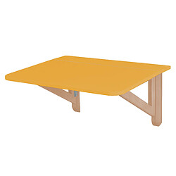 Ragaba, Klapp, table pilante rectangulaire 60 x 70, Genêt jaune, pour 2 personnes