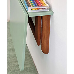 Ragaba, Klapp, table pilante rectangulaire 60 x 70, Noir, chêne, pour 2 personnes pas cher