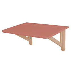 Ragaba, Klapp, table pilante rectangulaire 60 x 70, Rose antique, pour 2 personnes