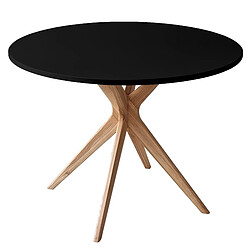 Ragaba table à manger ronde - Noir