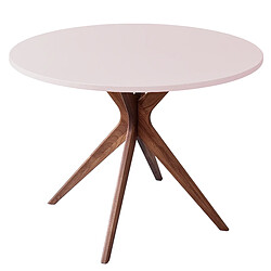 Ragaba Table à manger ronde Jubi - Rose poudré