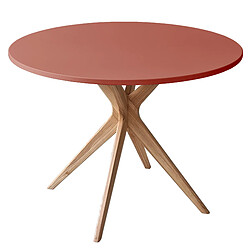Ragaba Table à manger ronde - Rose antique
