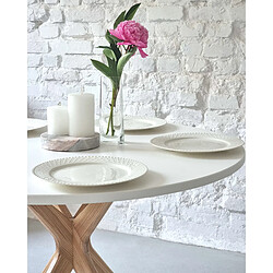 Acheter Ragaba Table à manger Jubi Bold - Blanc craie