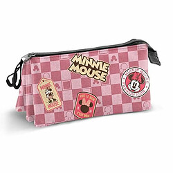 Disney Trousse Fourre-Tout Triple Minnie Mouse