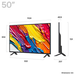 Téléviseur LG AI QNED82 (2025) 50" UHD 4K Noir – 50QNED82A6B
