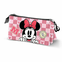 Disney Trousse Fourre-Tout Triple Minnie Mouse