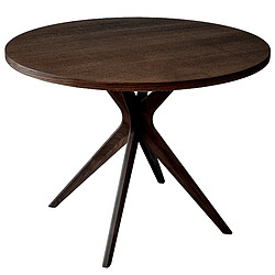 Ragaba Table à manger ronde – Noyer