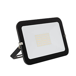 Ledkia Projecteur LED Extra-Plat Crystal 120lm/W IP65 50W Noir 6000K Blanc froid