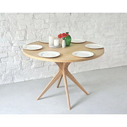 Ragaba Table à manger ronde - Frêne