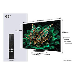 TCL 65C7K TV 165,1 cm (65") 4K Ultra HD Smart TV Wifi Métallique 2600 cd/m²