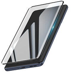 Avizar Verre Trempé pour Motorola Edge 60 Fusion Anti-rayures Incurvé Noir