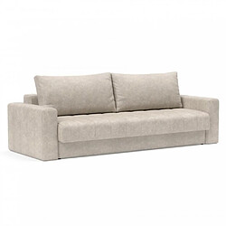Inside 75 INNOVATION LIVING Canapé lit AKELLO ARMS couchage 143x200 cm tissu Avella Sand