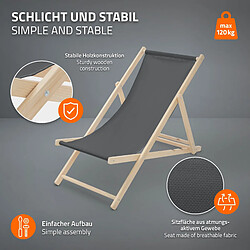 Avis Ecd Germany Lot de 10 chaises longue de jardin bain de soleil anthracite bois de pin 120 kg