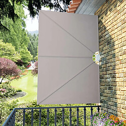 Acheter vidaXL Auvent latéral pliable de terrasse Crème 240 x 160 cm