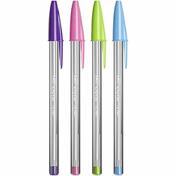 Ensemble de Stylos Bic Cristal Fun 921342 Multicouleur 10 Pièces (10 Unités)