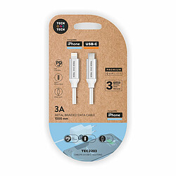 Techone Câble USB-C vers Lightning Tech One Tech TEC2203 1 m Blanc