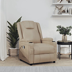 vidaXL Fauteuil Cappuccino Similicuir