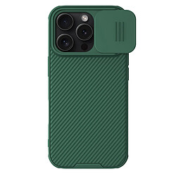 Nillkin Coque CamShield Pro Coulissant pour iPhone 16 Pro Max Ultra Élégant Vert foncé