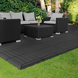 Avis ML-Design Bordure de finition pour dalles de sol WPC clipsable coin droit anthracite