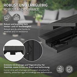 ML-Design Bordure de finition pour dalles de sol WPC clipsable coin droit anthracite pas cher