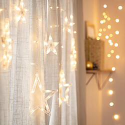 Ledkia Guirlande lumineuse étoile - Transparent pas cher