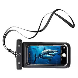 Usams Étui Étanche pour Smartphone 7" Double Poche IP68 Noir pas cher