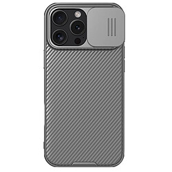 Nillkin Coque CamShield Pro Coulissant pour iPhone 16 Pro Ultra Élégant Gris