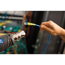 Brother HSe-611E - Noir sur jaune - Rouleau (0,52 cm x 1,5 m) 1 cassette(s) boîte de suspension - ruban thermorétractable - pour P-Touch PT-D800, PT-E300, PT-E310, PT-E550, PT-P700, PT-P750, PT-P900, PT-P950