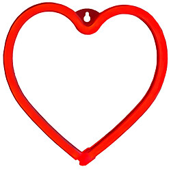 Avizar Lampe Néon LED Cœur avec Fixation Murale et Port USB-A Rouge