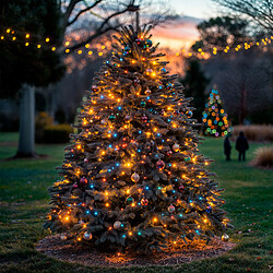 Ledkia Guirlande LED Extérieure Solaire RGB Kentia 50LED 7m RGB