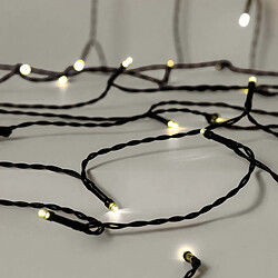 Ledkia Guirlande LED Extérieure Solaire Câble 22m 3000K Blanc chaud