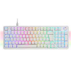 Mars Gaming MKPROWBES clavier USB QWERTY Espagnole Blanc