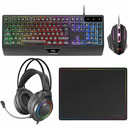 Mars gaming Pack clavier souris casque gamer - Noir