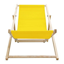 Avis Ecd germany Lot de 5 chaises longues de jardin - Jaune