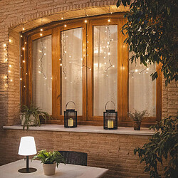 Ledkia Rideau de Guirlande LED 3m Short Noir 3000K Blanc chaud