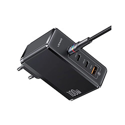 Avis Usams Chargeur Secteur 3 USB-C / 1 USB-A 100W GaN PD 3.0 Ultra Rapide Noir