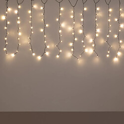 Ledkia Rideau de Guirlande LED 3m Short Noir 3000K Blanc chaud