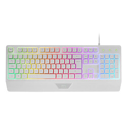 Avis Mars Gaming MCP124PRO clavier Souris incluse USB QWERTY Espagnole Blanc