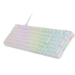 Mars Gaming MKPROWBES clavier USB QWERTY Espagnole Blanc