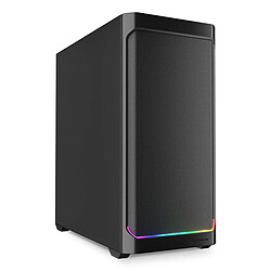 Boîtier ATX semi-tour Sharkoon AK4 RGB STRIP Noir