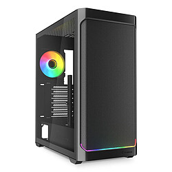 Boîtier ATX semi-tour Sharkoon AK4W RGB Strip Noir