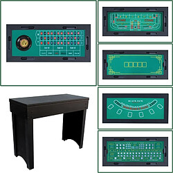 Avis SOKKER Table de casino 6 en 1- 114 x 51.5 x 90 cm-LuckyVegas