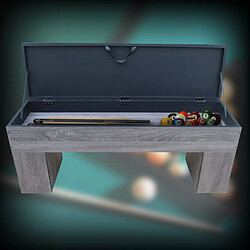 Acheter Sokker Banc de billard avec rangement - Gris