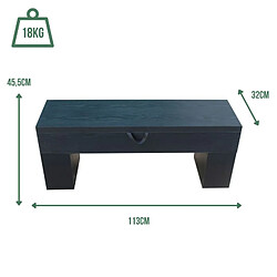 Avis Sokker Banc de billard avec rangement - Noir