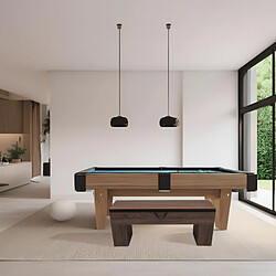 Sokker Banc de billard avec rangement - Marron pas cher