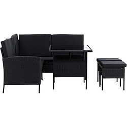 Venture home ensemble jardin 2 places - Noir