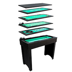 SOKKER Table de casino 6 en 1- 114 x 51.5 x 90 cm-LuckyVegas