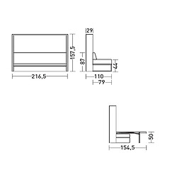 Inside 75 Armoire lit escamotable taupe