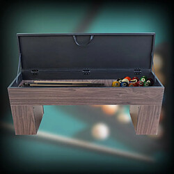 Acheter Sokker Banc de billard avec rangement - Marron